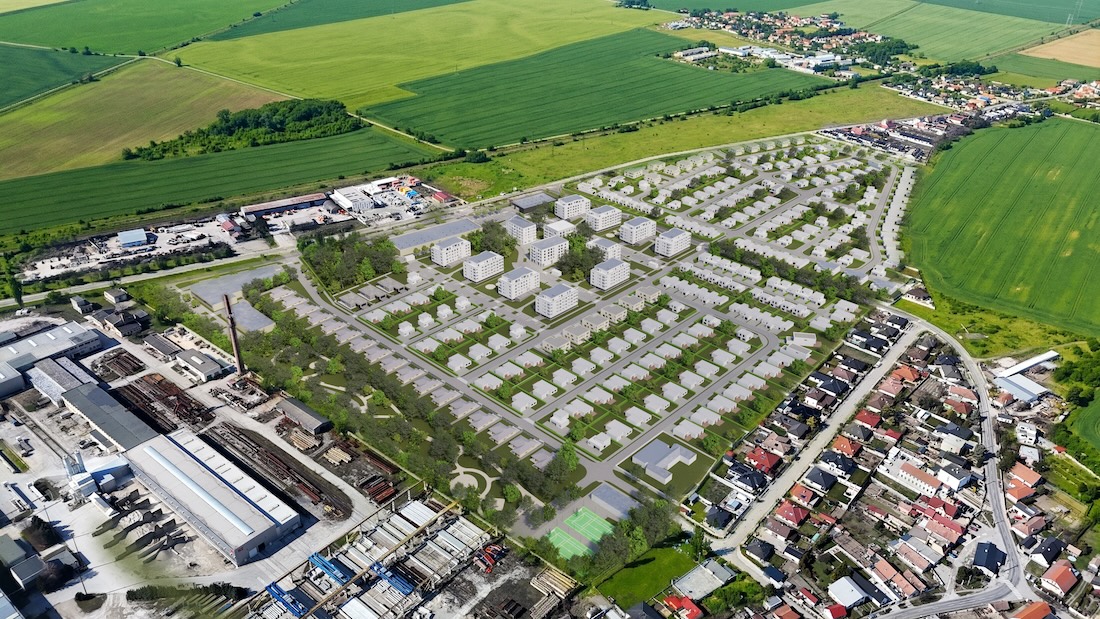 Predaj pozemkov Hausland Sereď Prúdy – letecký záber 3