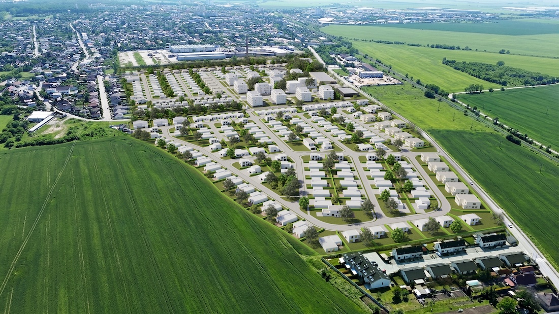 Predaj pozemkov Hausland Sereď Prúdy – letecký záber 4